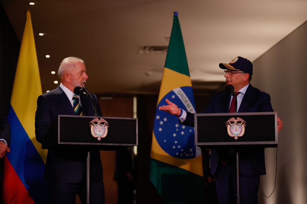 Gustavo Petro y Luiz Inacio Lula da Silva. I Foto: Juancho Torres/Anadolu via Getty Images.