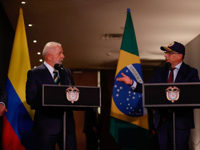 Gustavo Petro y Luiz Inacio Lula da Silva. I Foto: Juancho Torres/Anadolu via Getty Images.