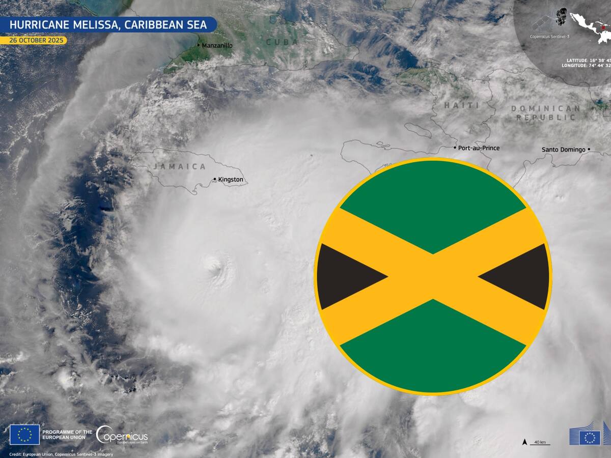 El huracán Melissa avanza hacia Jamaica con vientos fuertes de más de 280km/h