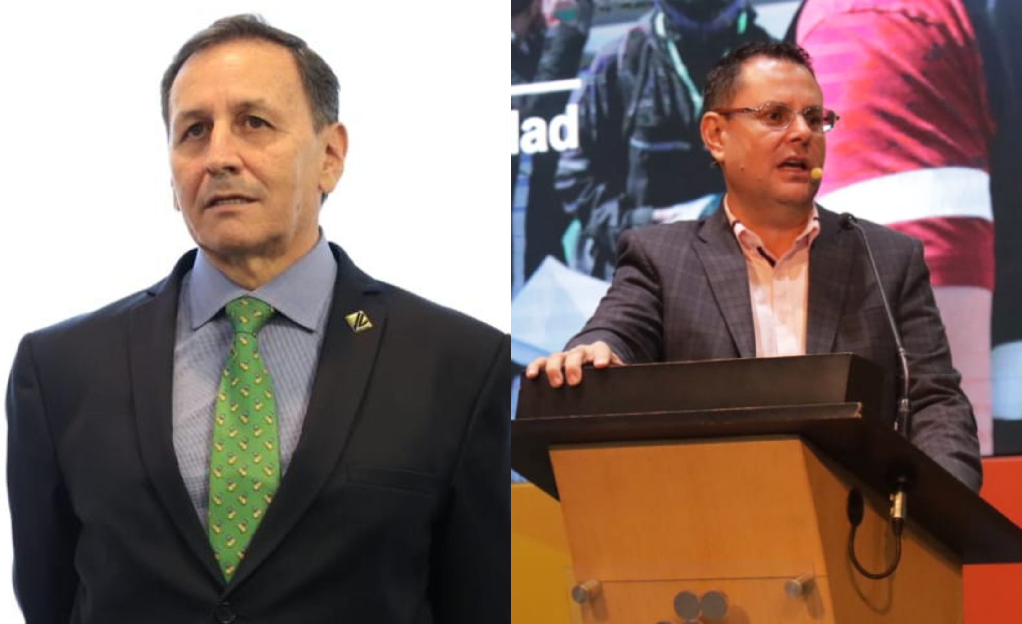 Juan Alfonso Latorre y Juan Carlos Beltrán Bedoya. Fotos: Ministerio de Transporte.