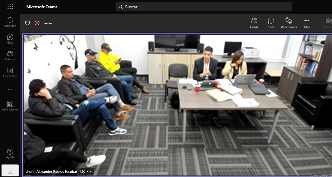 Audiencia caso fiscal Pecci. Foto: captura de pantalla