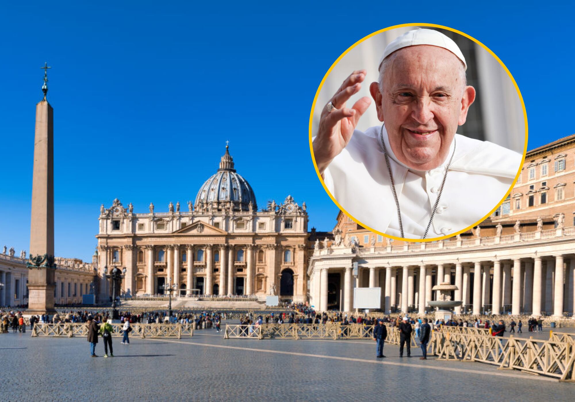 Plaza de San Pedro y papa Francisco. Foto:  (Photo by Laszlo Szirtesi/Getty Images) / (Photo by Franco Origlia/Getty Images)