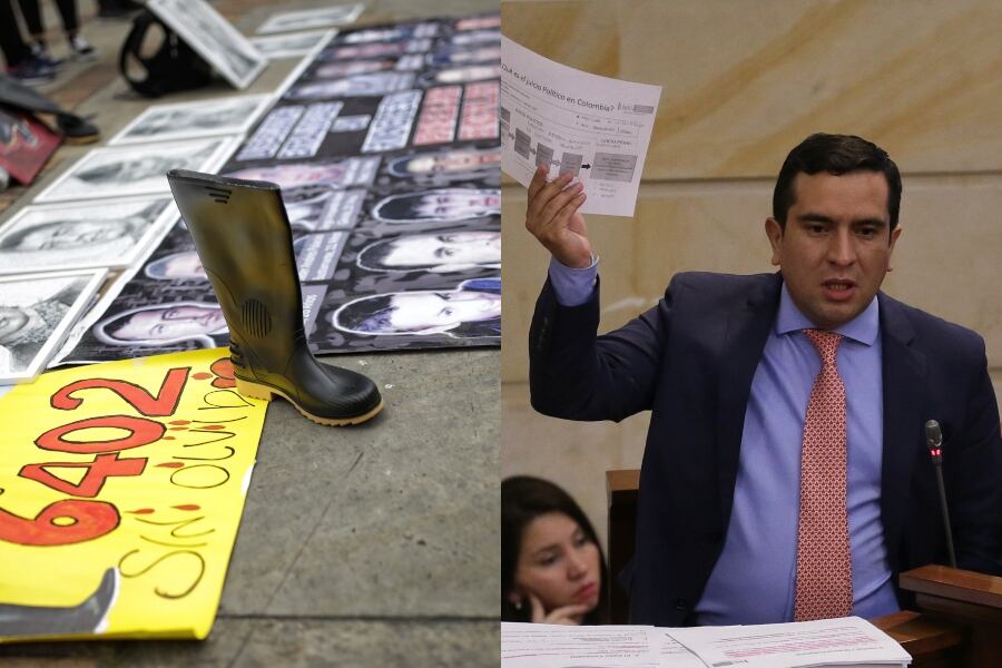 Madres de Soacha y Edward Rodríguez: inconformes con Pacto Histórico y el uribismo. Foto: Colprensa