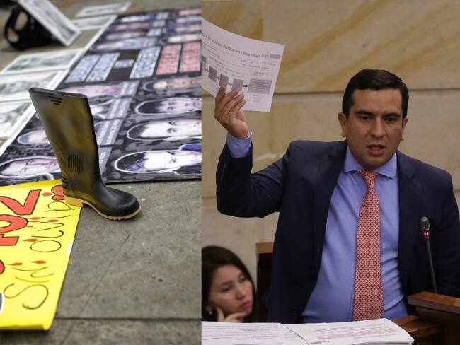 Madres de Soacha y Edward Rodríguez: inconformes con Pacto Histórico y el uribismo. Foto: Colprensa