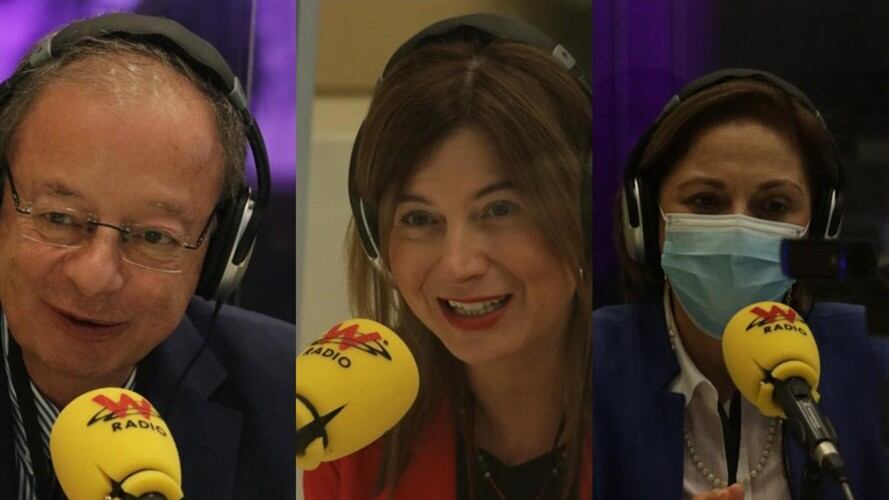 Gabriel Silva,   Bibiana Aído y María del Rosario Guerra. Foto: La W/ Laura Morales.