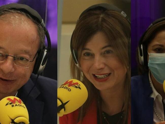 Gabriel Silva, Bibiana Aído y María del Rosario Guerra. Foto: La W/ Laura Morales.