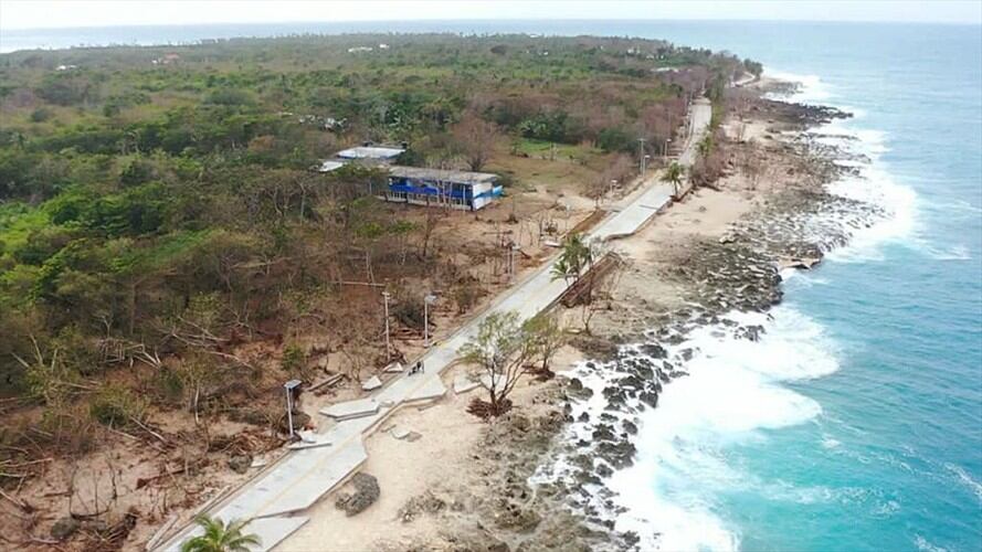 Paso del huracán Iota en San Andrés y Providencia. Foto: Getty Images