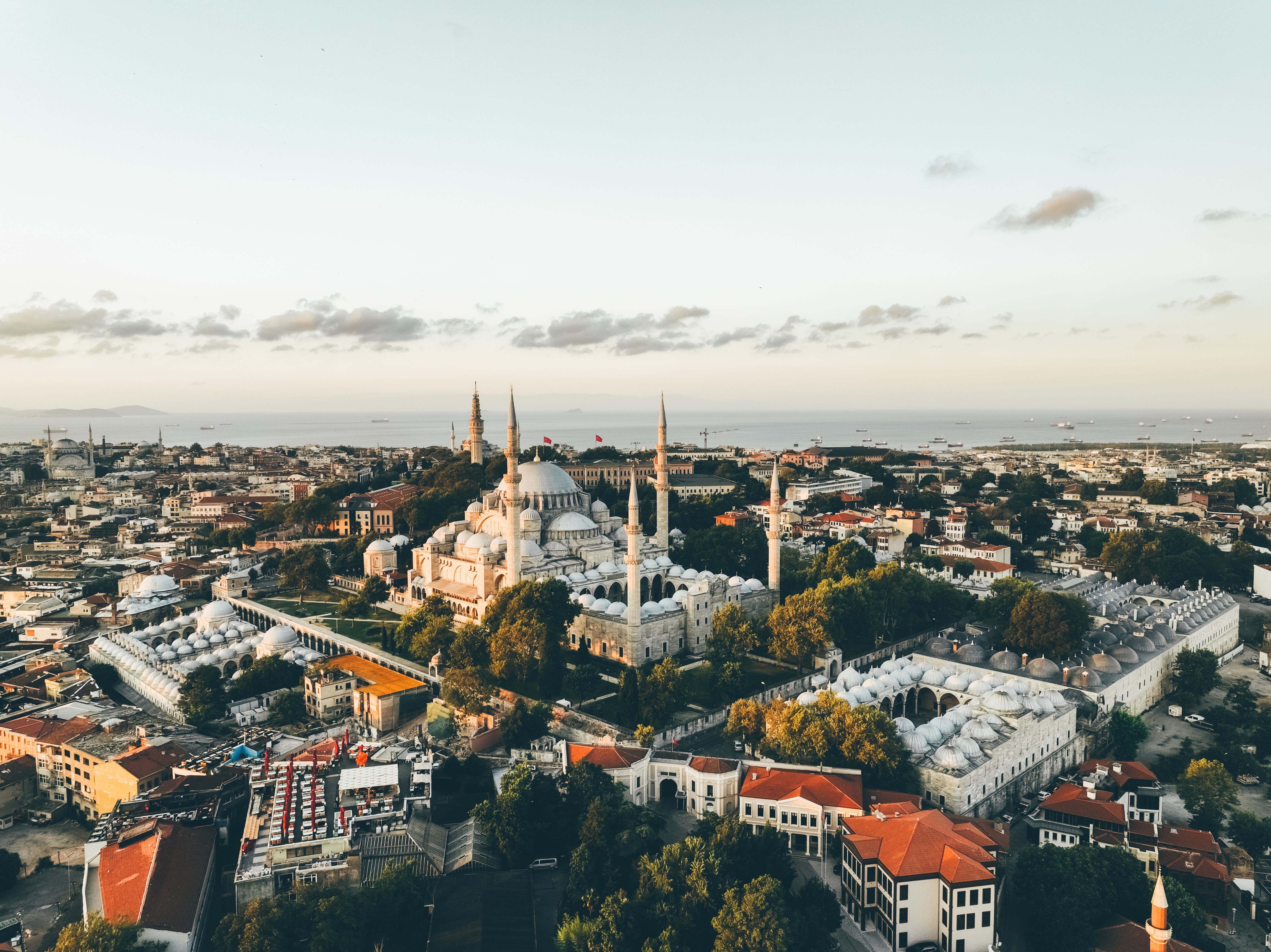Vista aérea de la Mezquita de Suleymaniye en Estambul, Turquía. FOTO: Getty Images