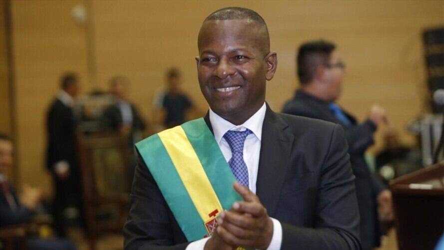 En su discurso, el mandatario aseguró que trabajará en conjunto con todos los sectores de la sociedad caucana para sacar adelante el departamento . Foto: Gobernación del Cauca