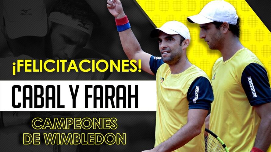 Juan Sebastián Cabal y Robert Farah ganan la gran final de Wimbledon. Foto: La Wcon Julio Sánchez Cristo