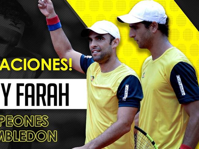 Juan Sebastián Cabal y Robert Farah ganan la gran final de Wimbledon. Foto: La Wcon Julio Sánchez Cristo