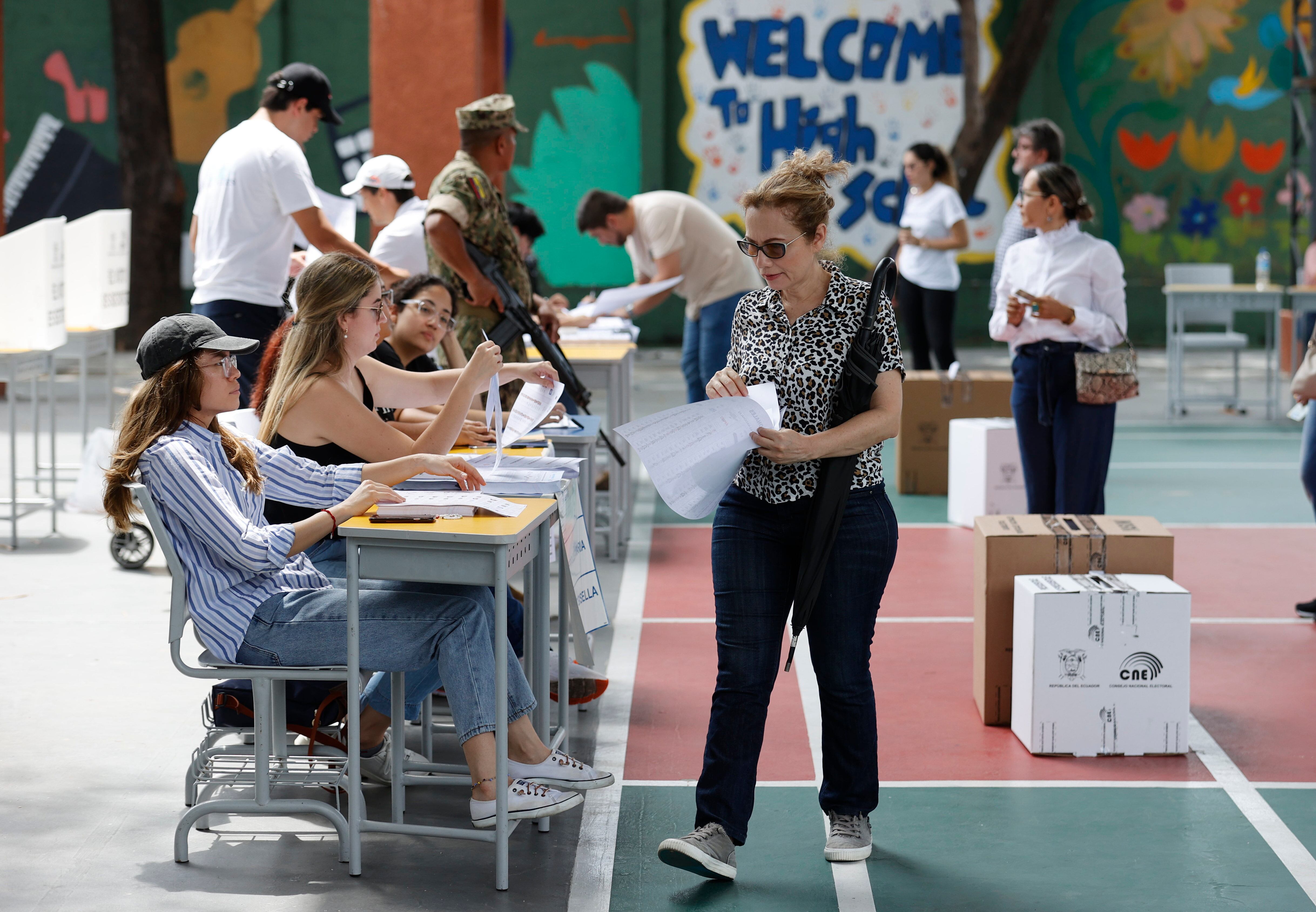 Elecciones Ecuador. 20 de agosto de 2023. Foto: EFE/ Mauricio Dueñas Castañeda.