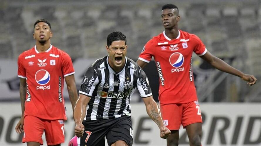 El América de Cali sumo su segunda derrota en el partido disputado ante el Atlético Mineiro en la Copa Libertadores 2021. Foto: Agencia AFP