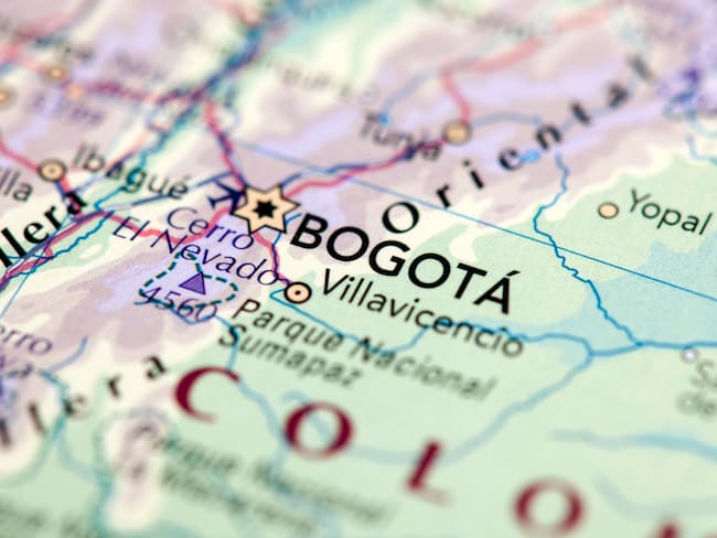 Mapa de Bogotá.