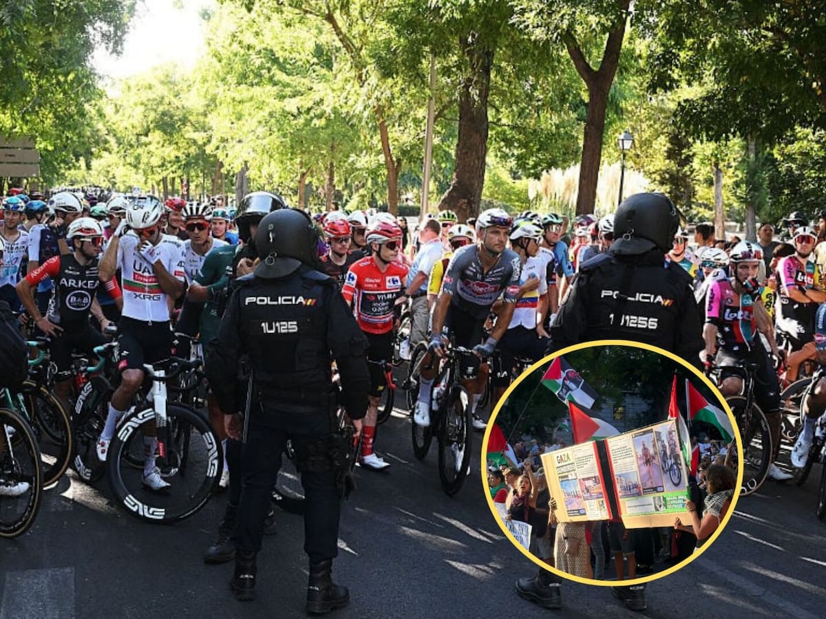 Cancelada etapa final de la Vuelta España por protestas que cortaron el recorrido de los ciclistas