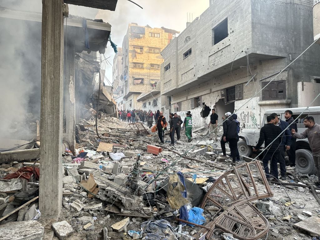 Bombardeos en Gaza. Foto: Getty Images.