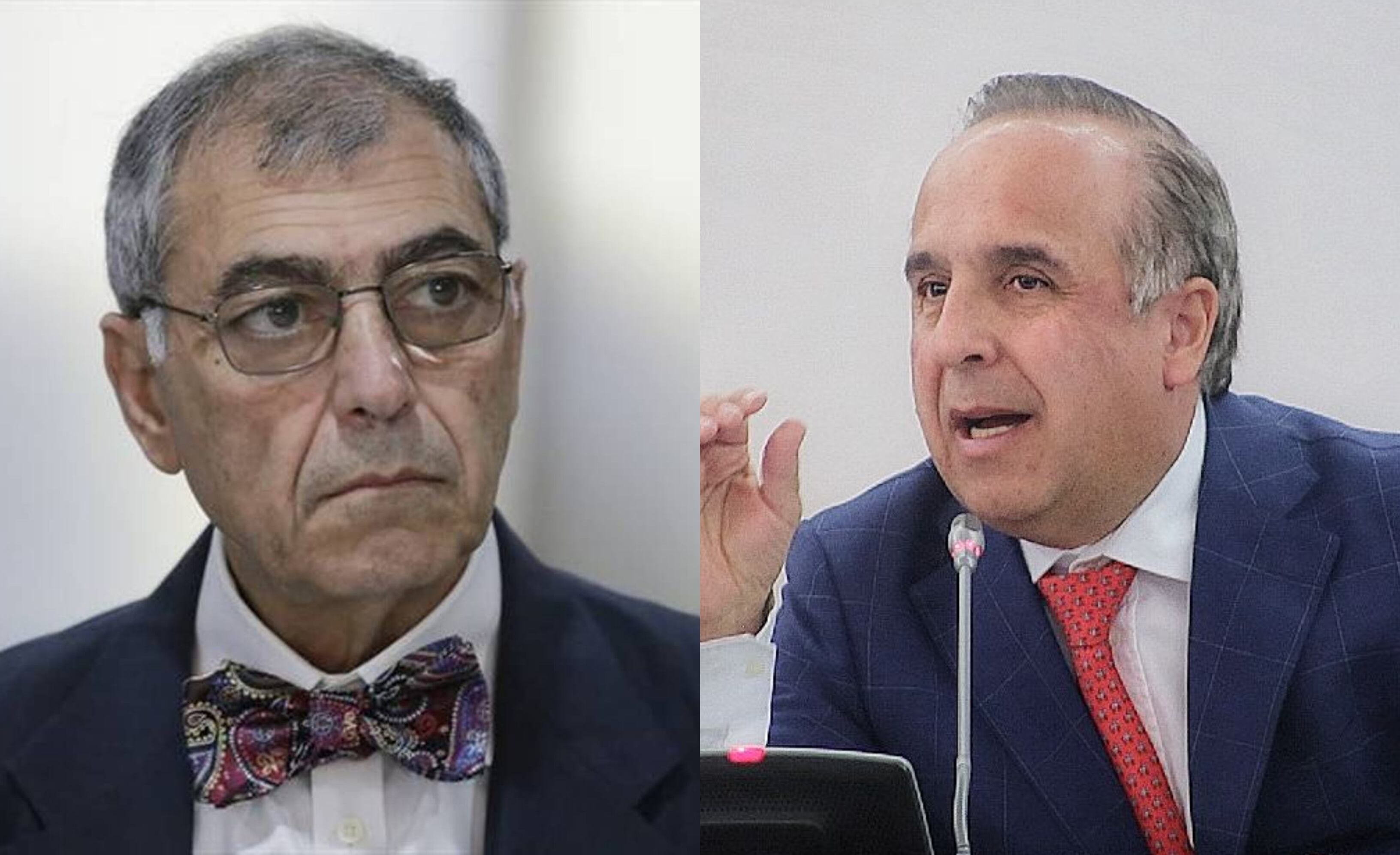 Alcalde de Cartagena y ministro de Transporte. Fotos: Cortesía y Colprensa.