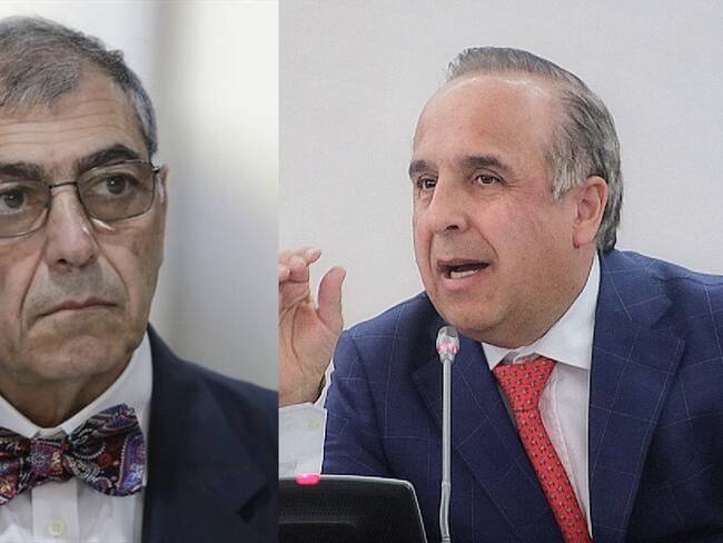 Alcalde de Cartagena y ministro de Transporte. Fotos: Cortesía y Colprensa.