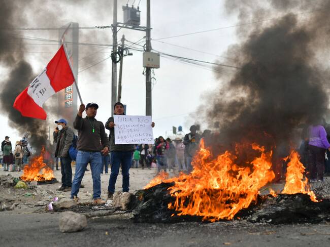 Protestas en Perú, 12 de diciembre de 2022. Foto: DIEGO RAMOS/AFP via Getty Images