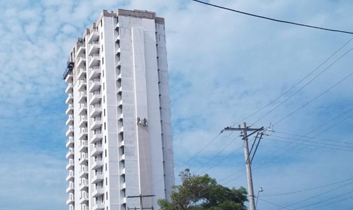 Proyecto paralizado en Cartagena. Foto: W Radio.