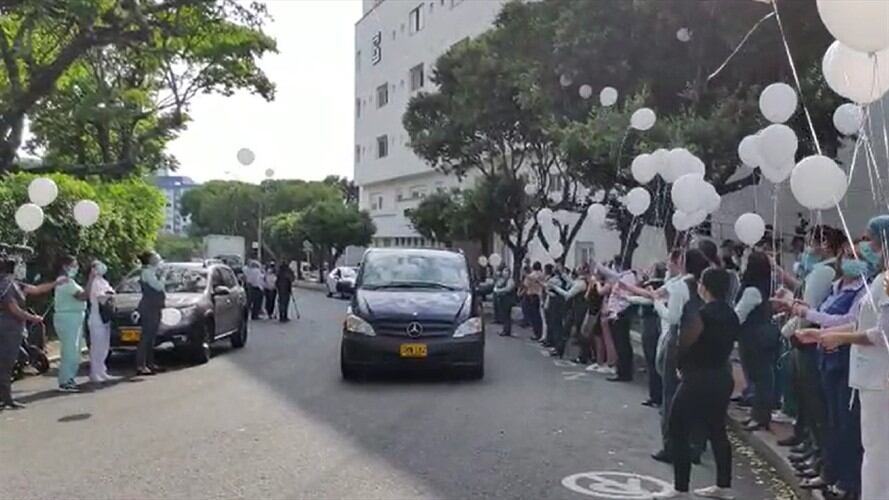 Covid- 19 Santander . Foto:Tomada del video.