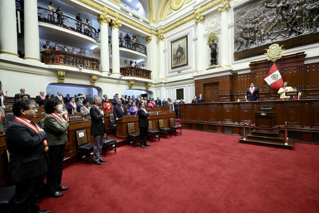 Congreso Perú. (Photo by Congress of Republic of Peru / Handout/Anadolu Agency via Getty Images)