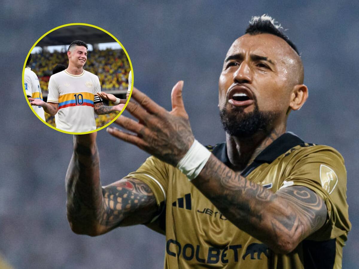 Airado enfado de Arturo Vidal a la goleada de Colombia a Chile: “mira a James como juega”