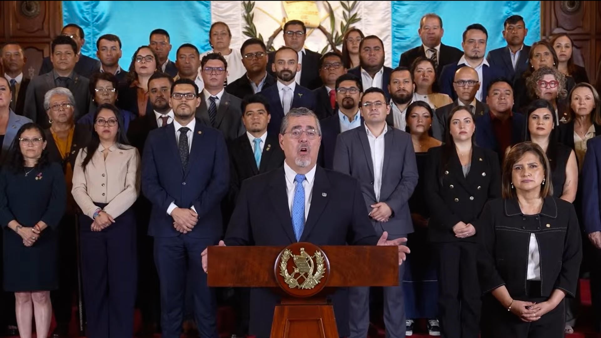 El presidente de Guatemala advirtió que las elecciones de 2027 están en peligro. EFE/ Presidencia de Guatemala.