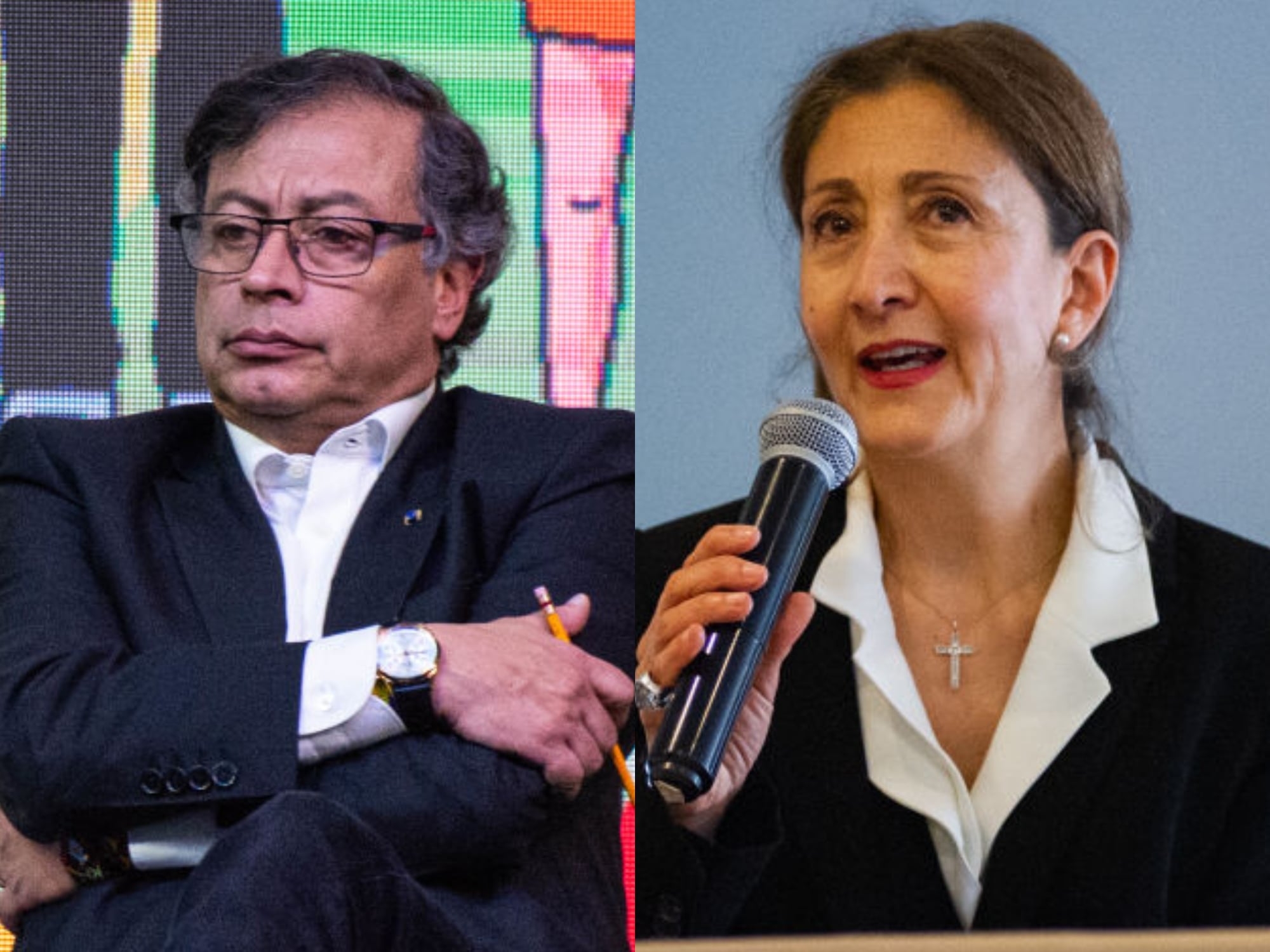 Gustavo Petro e Ingrid Betancourt. Fotos: Getty Images.