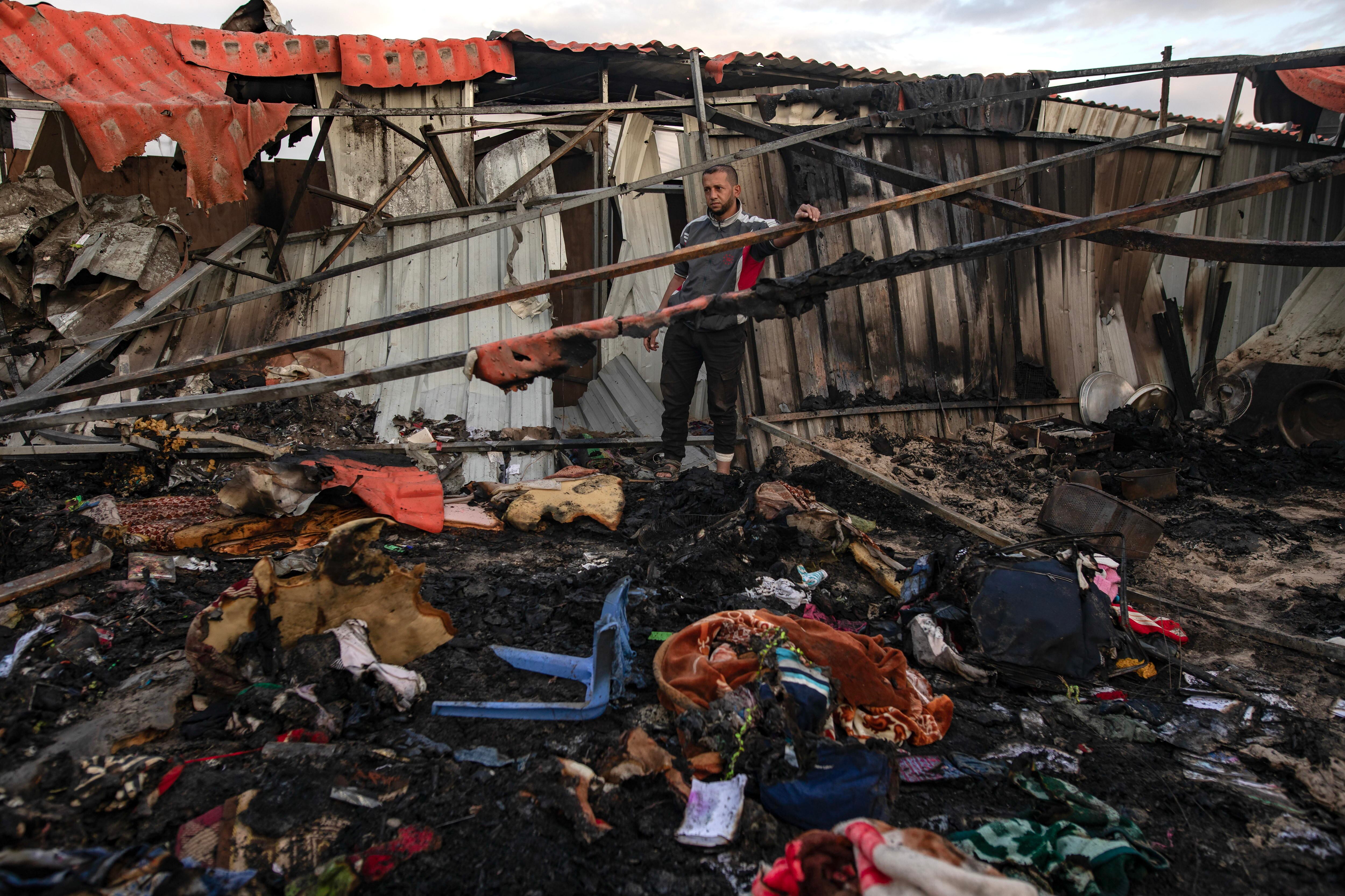 Ataque en Franja de Gaza, este jueves 5 de diciembre. FOTO: EFE/HAITHAM IMAD