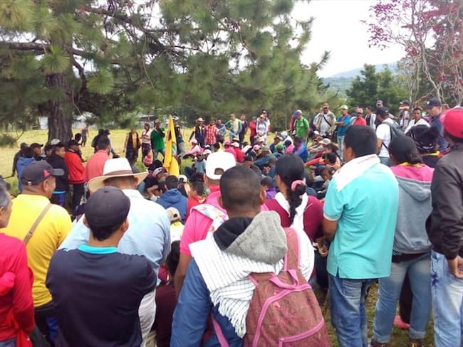 Indígenas convocan nuevamente al presidente Iván Duque al Cauca. Foto: Cortesía
