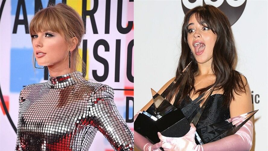 Taylor Swift y Camila Cabello reinan en los American Music Awards. Foto: Getty Images