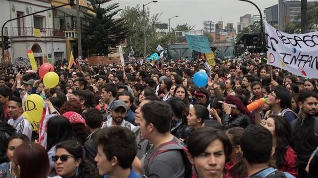 Movilización . Foto: Colprensa