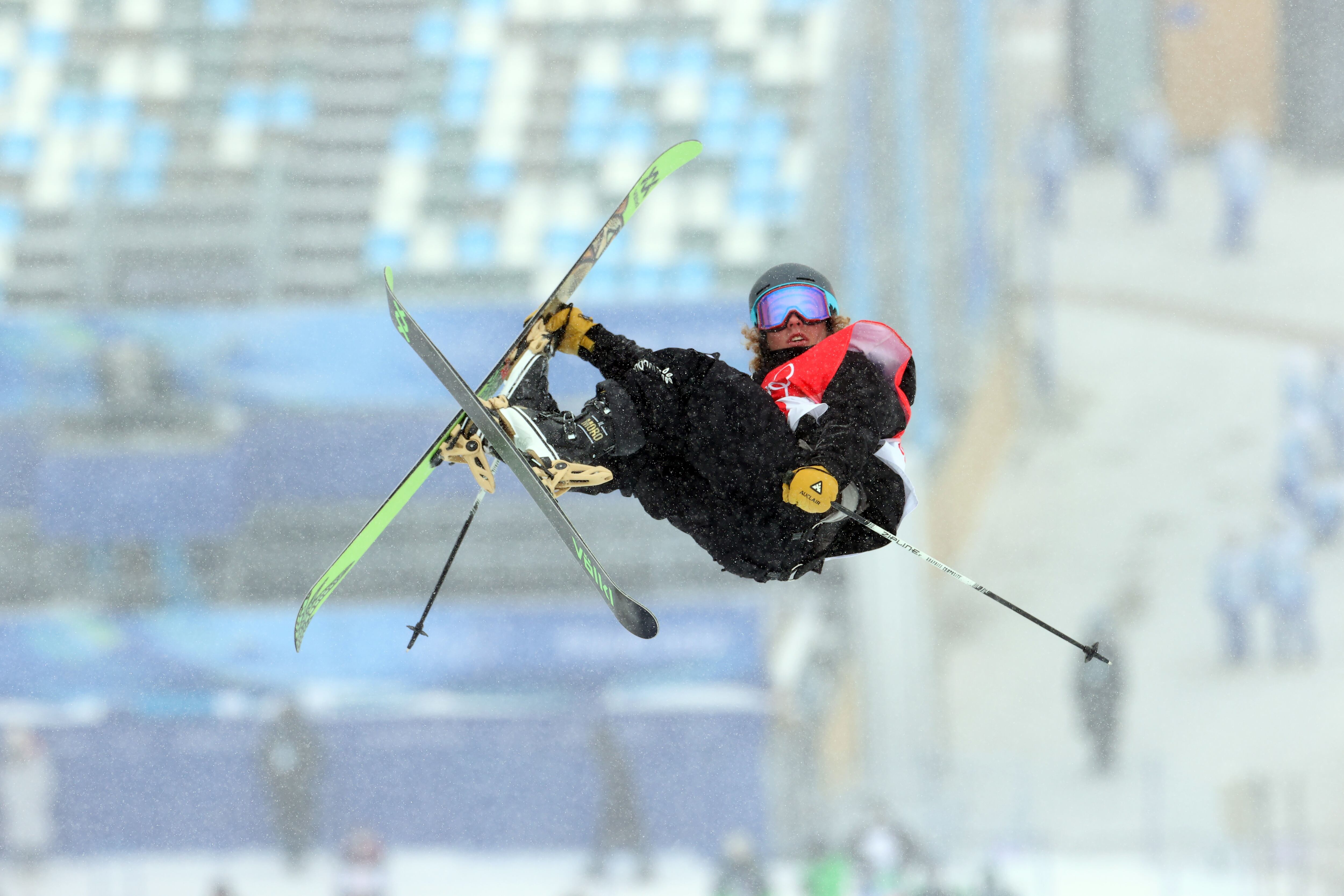 ZHANGJIAKOU, CHINA - FEBRUARY 17: Ben Harrington of Team New Zealand competes during the Men's Freestyle Skiing Freeski Halfpipe Qualification on Day 13 of the Beijing 2022 Winter Olympics at Genting Snow Park on February 17, 2022 in Zhangjiakou, China. (Photo by Ian MacNicol/Getty Images)