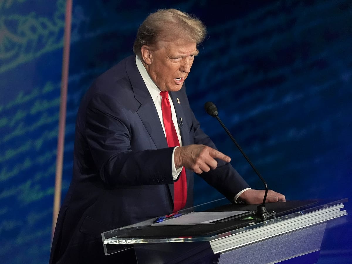 Donald Trump en debate con Harris: migrantes “se están comiendo a los perros y los gatos”