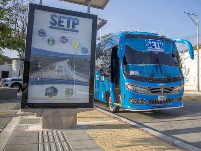 Buses de Santa Marta se van a paro indefinido por desacuerdos con la alcaldía. Foto: SETP