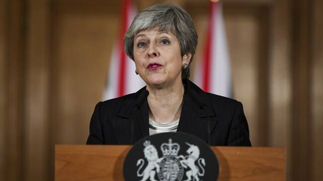 La primera ministra británica, Theresa May. Foto: Agencia EFE
