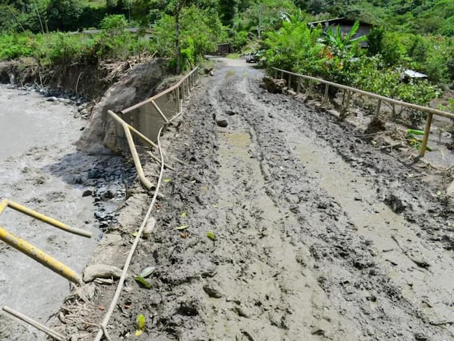 Anuncian inversión para los puentes afectados por avalancha en Mistrató / Foto: Gobernación de Risaralda