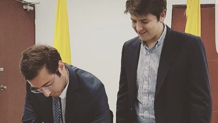 Miguel Uribe y Oscar Berardinelli. Foto: Facebook