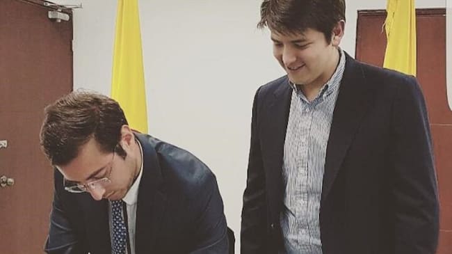 Miguel Uribe y Oscar Berardinelli. Foto: Facebook