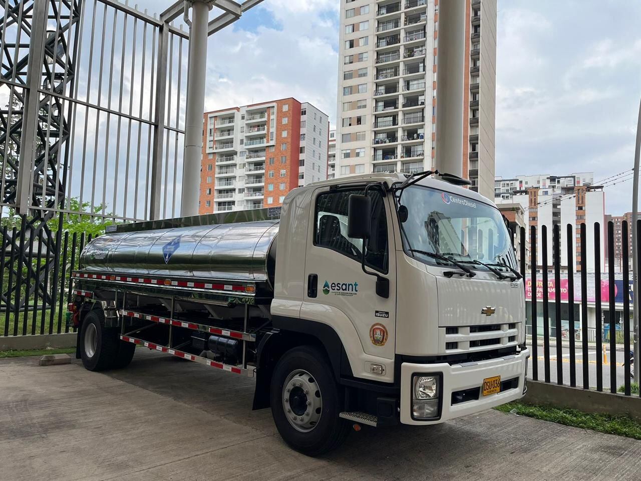 Se robaron un carro tanque en Capitanejo, Santander. Foto: Suministrada