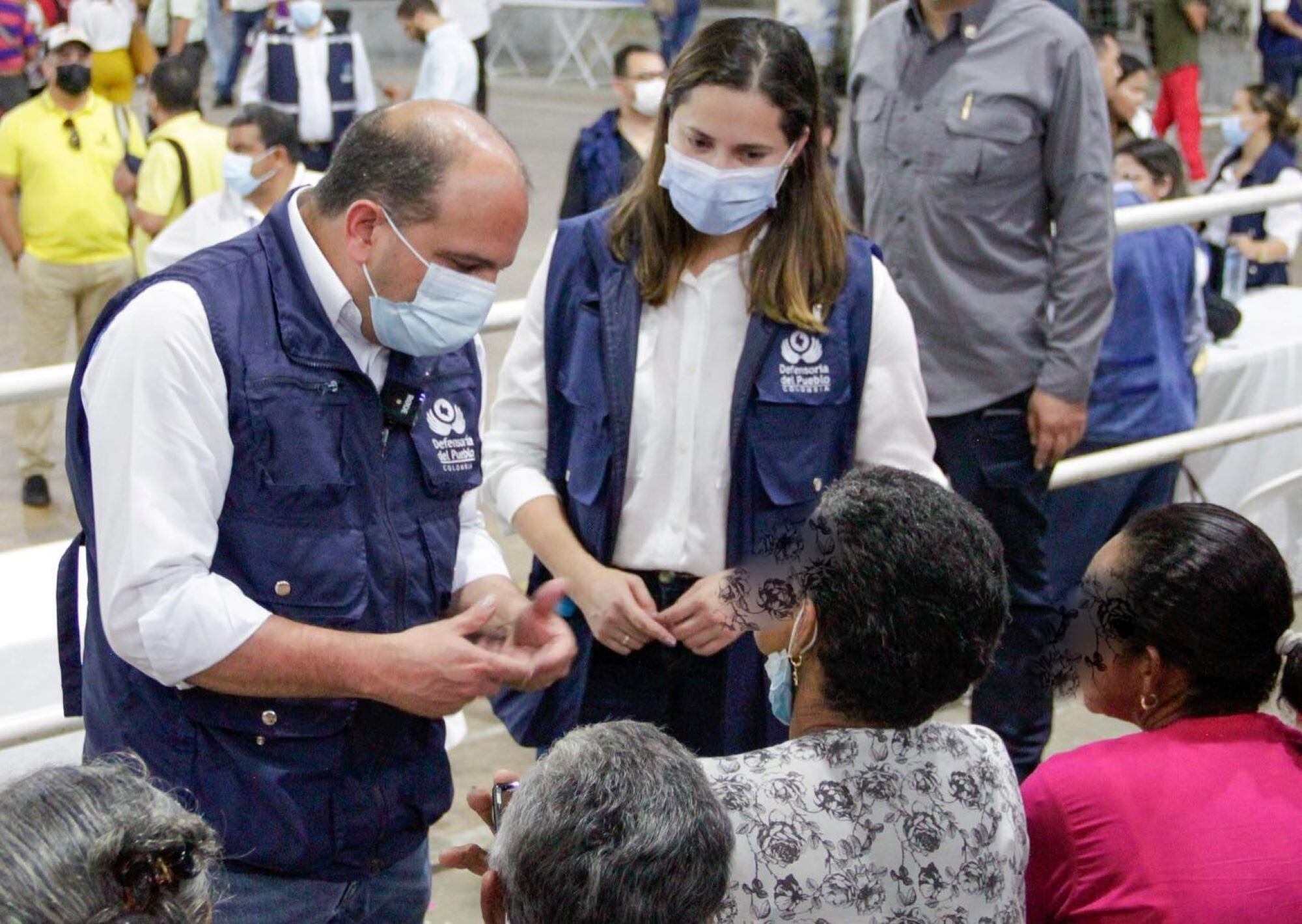 Defensor del pueblo en el Coliseo de Ciénaga, Magdalena. Foto: Alcaldía de Ciénaga