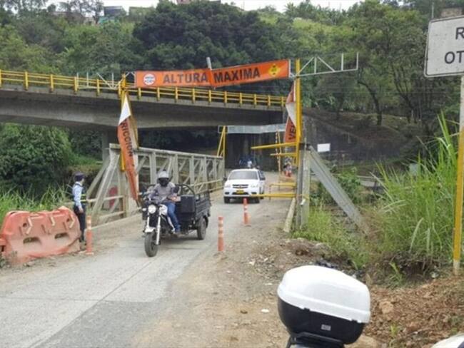 Puente Curtiembres. Foto: Suministrada (Gobernación de Risaralda)