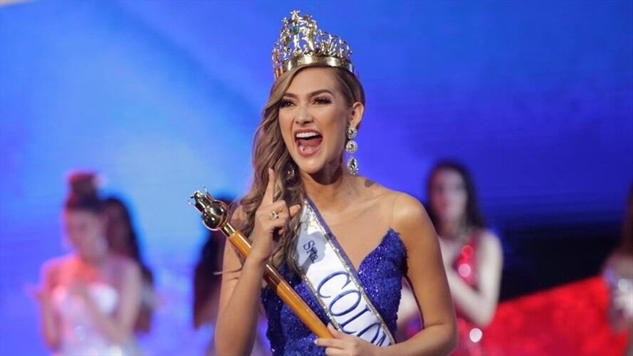 María Fernanda Aristizábal, señorita Colombia 2019-2020. Foto: Agencia EFE