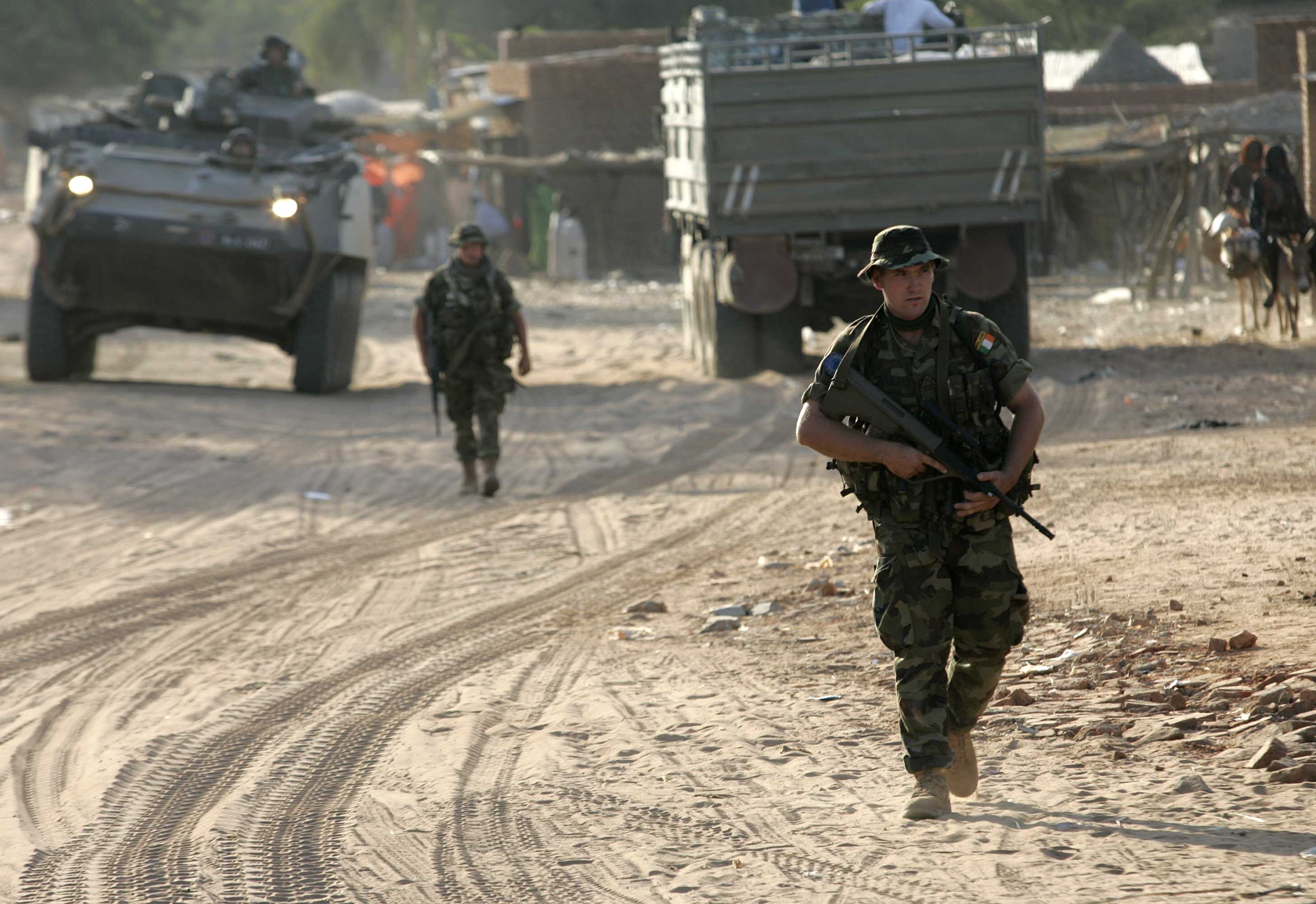 Soldados en Chad, Africa. I Foto: Getty images.