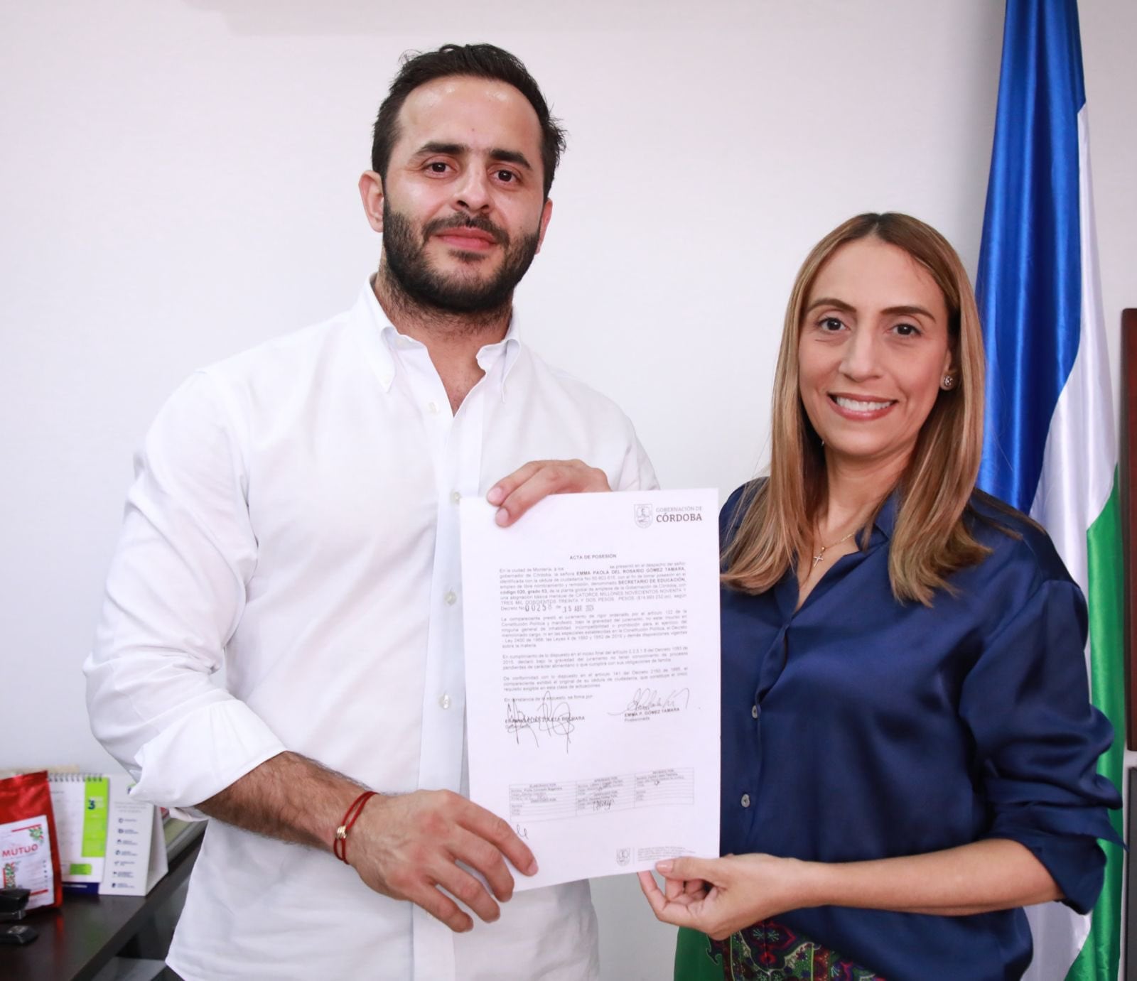 Emma Gómez deja la Secretaría de Educación del departamento de Córdoba. Foto: prensa Gobernación de Córdoba.