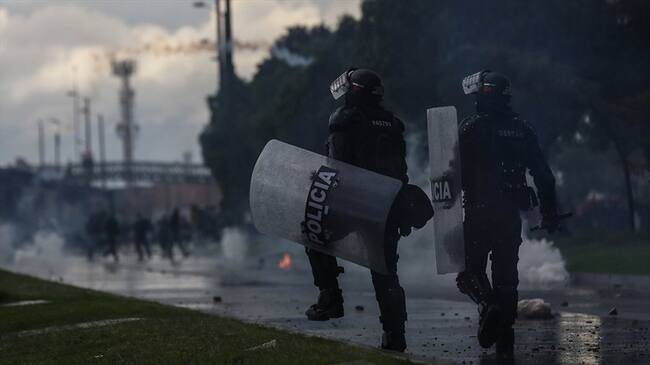 Alcaldesa de Bogotá le pide al Esmad no usar balas de goma por causar lesiones oculares. Foto: Colprensa