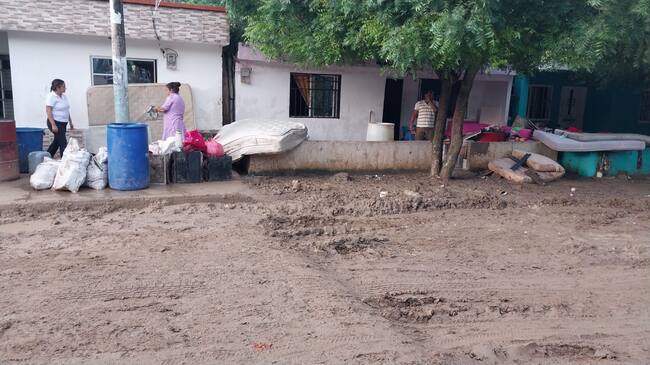 Atención a la población afectada. Foto: cortesía Gobernación del Magdalena.