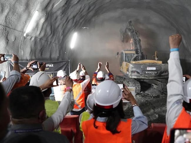 Túnel de La Paz se entregará en el 2022. Foto: Twitter Agencia Nacional de Infraestructura: @ANI_Colombia