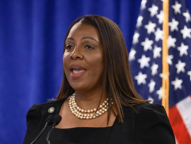 Fiscal general del estado de Nueva York, Letitia James. Foto: EFE/EPA/JUSTIN LANE